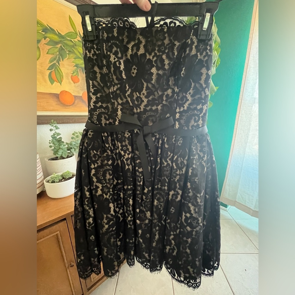NWT Robert Rodriguez Black Lace Party Dress